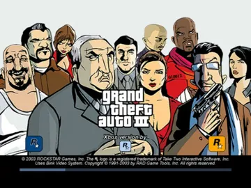 Grand Theft Auto 3 (USA) screen shot title